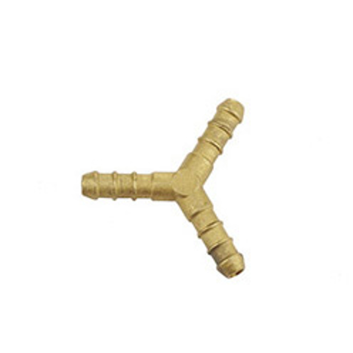 Mesingani razdelnik za gas trokraki Y priključak za creva Ø9 mm